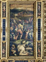 The Capture of Vicopisano from the ceiling of the Salone dei Cinquecento, 1565